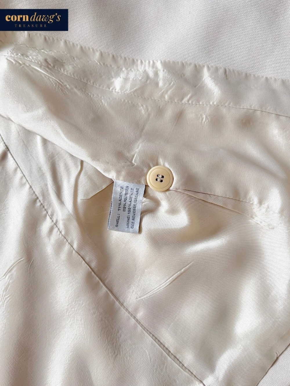Vintage Collectibles by Casual Corner Elegant Jacket Beige - Size 6 - Picture 11 of 13